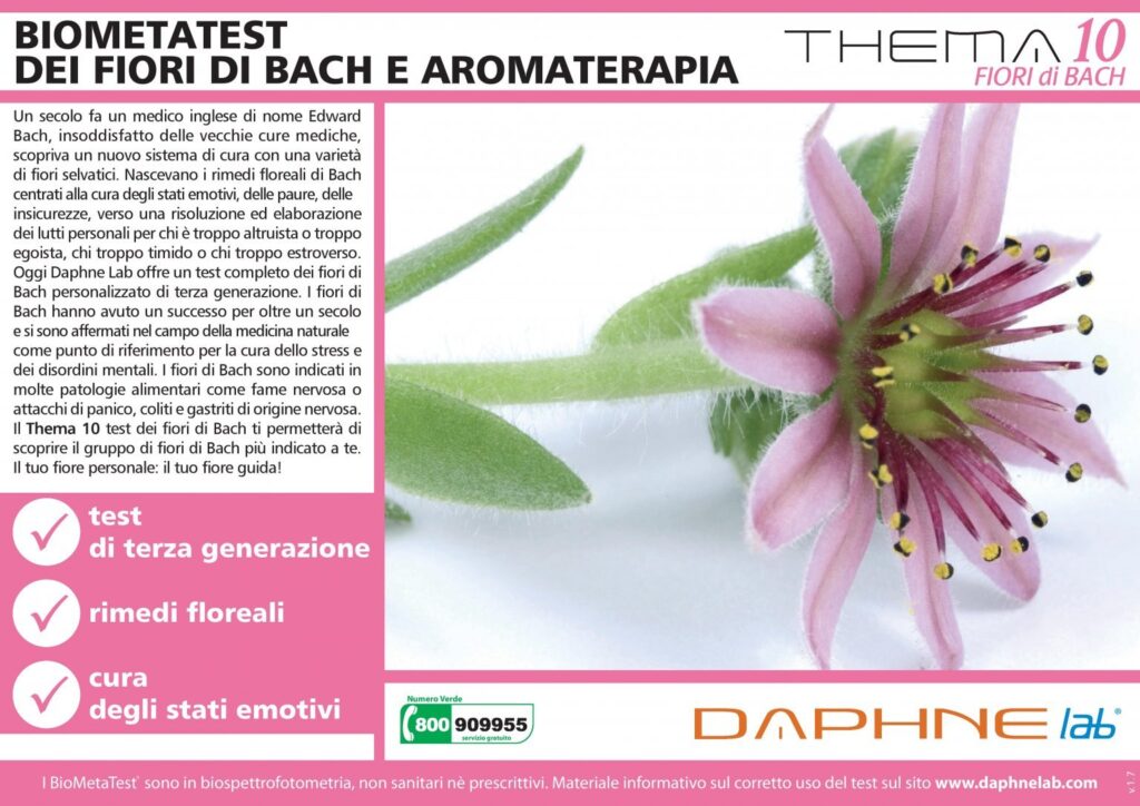 Test BioEnergetico dei Fiori di Bach e Aromaterapia