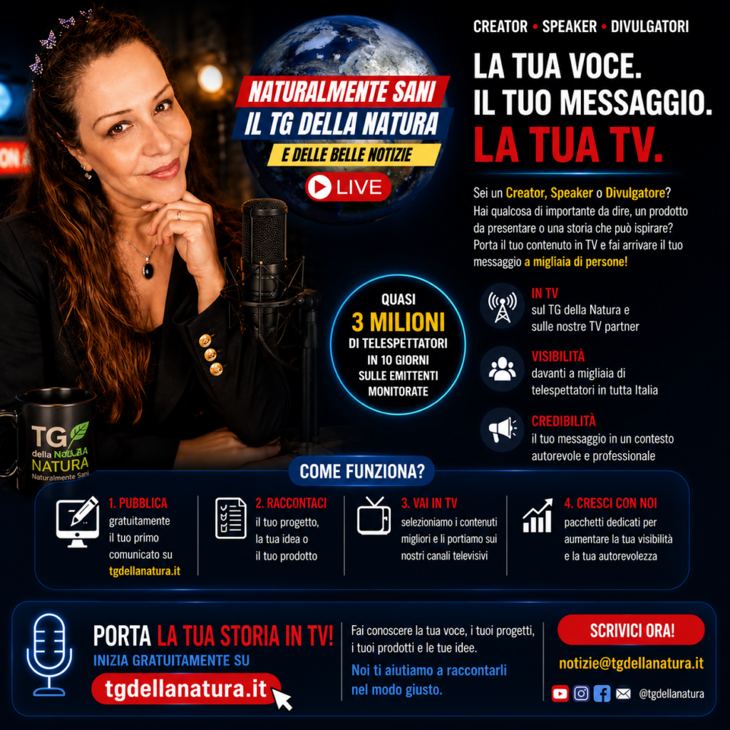Il TG della Natura apre le porte ai Creator ed agli Speaker: porta il tuo progetto in TV