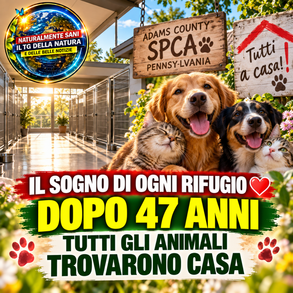 Il sogno di ogni rifugio: dopo 47 anni tutti gli animali trovarono casa