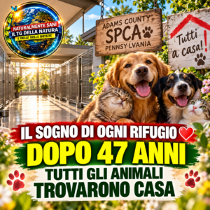 Il sogno di ogni rifugio: dopo 47 anni tutti gli animali trovarono casa
